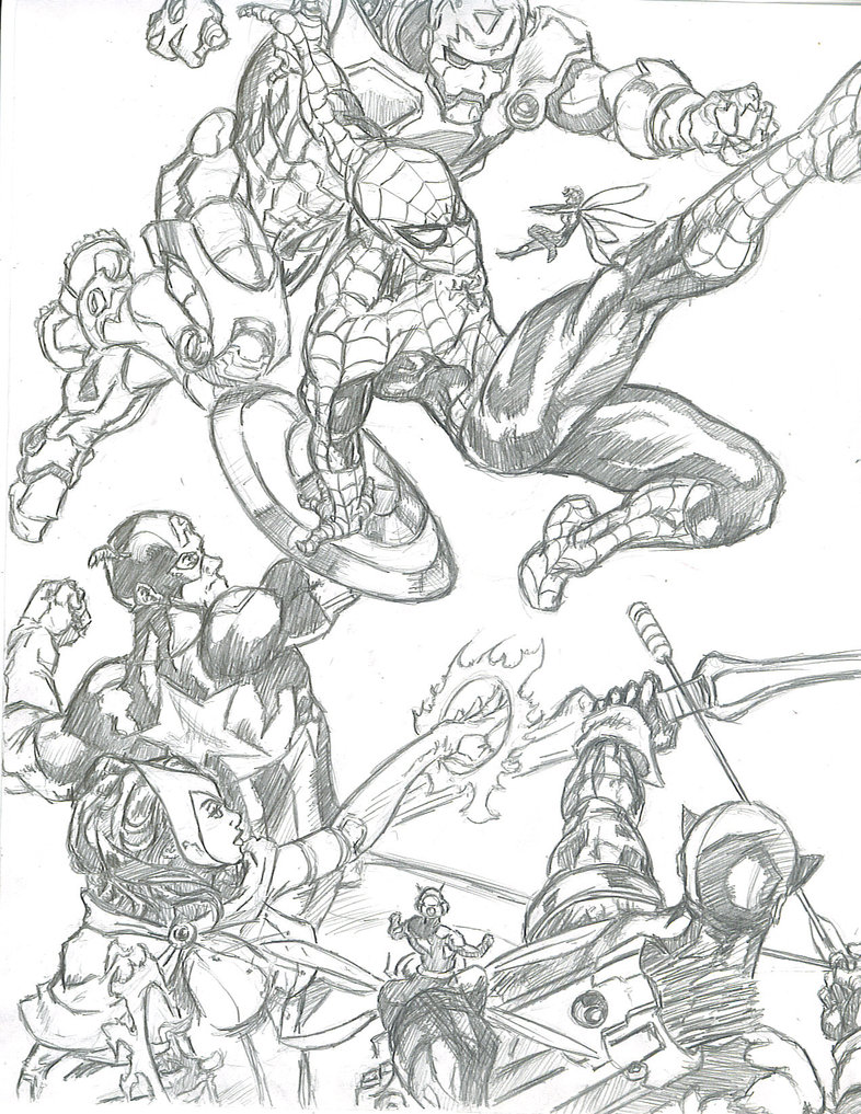786x1017 Spidey Vs Avengers By Kevman87 By Marvel Comics Club