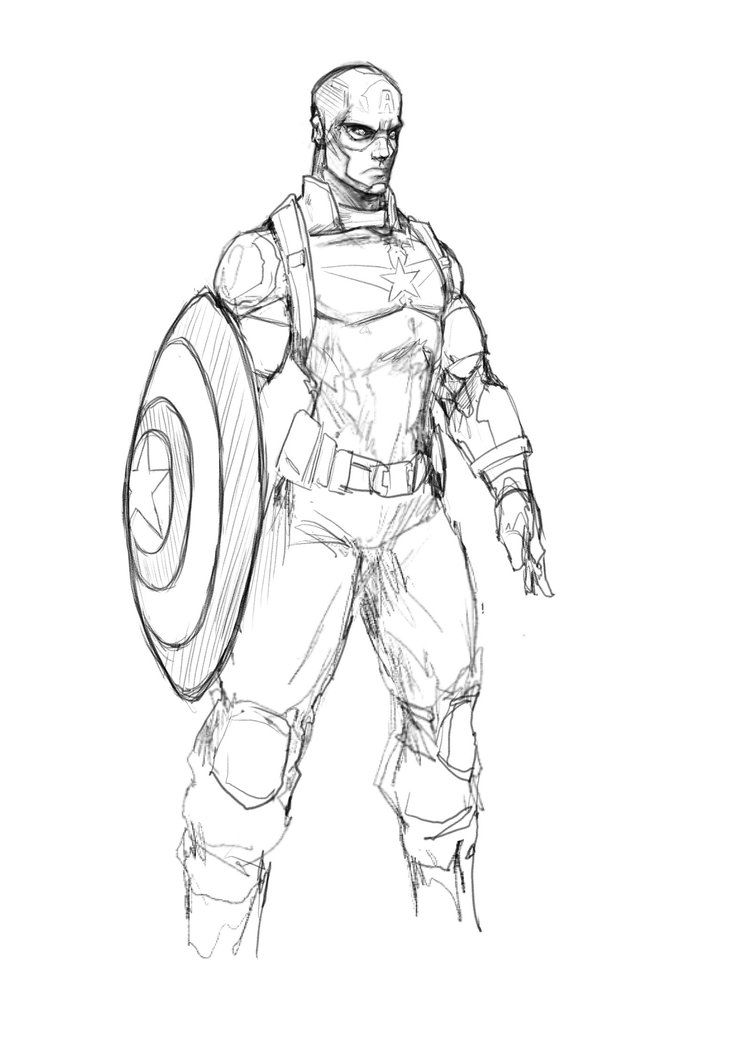 752x1063 Warm Up Sketch. Continuing Trend Of Drawing All The Avengers