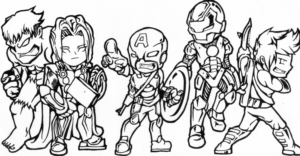 Avengers Drawing at GetDrawings | Free download