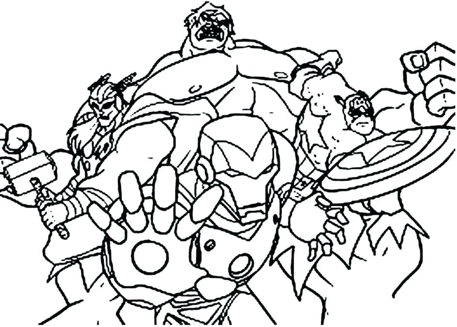 943x676 Coloring Pages Avengers Hulk Kids Printable Sheets H Murs
