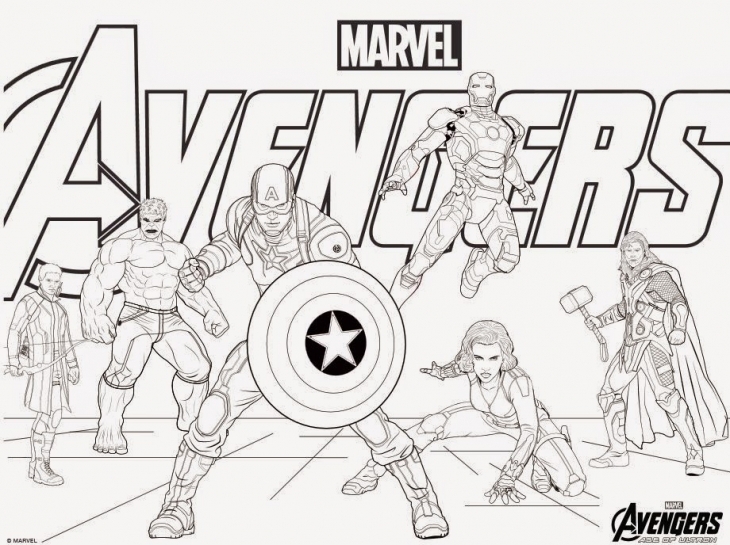 730x545 New Avengers Coloring Page 71 For Your Kids Coloring Pages