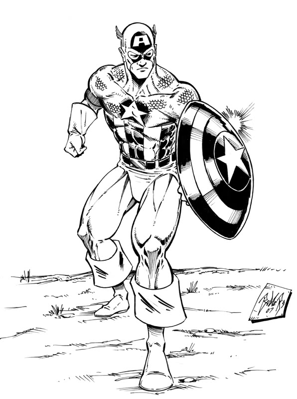 596x800 Captain America Coloring Pages Avengers Coloring Pages (3