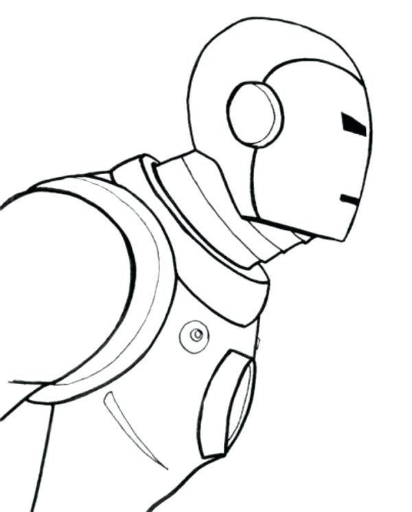 600x744 Iron Man Coloring Pages