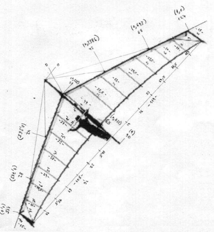 694x752 Hang Glider Drawing