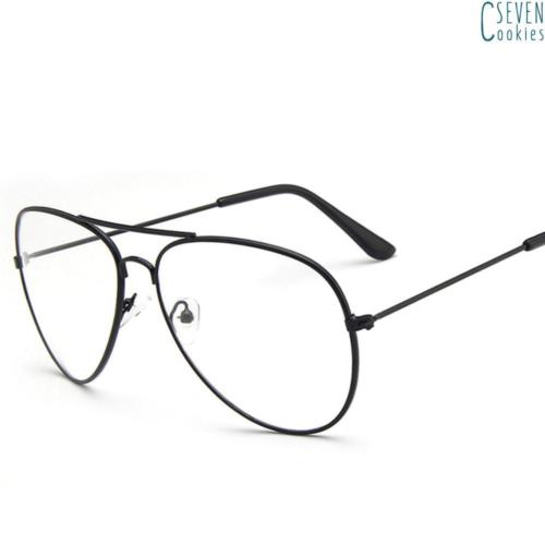 500x500 Oversized Round Clear Lens Aviator Fashion Sunglasses For Men