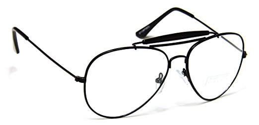 522x252 Retro Aviator Clear Lens Glasses Super Vintage Classic