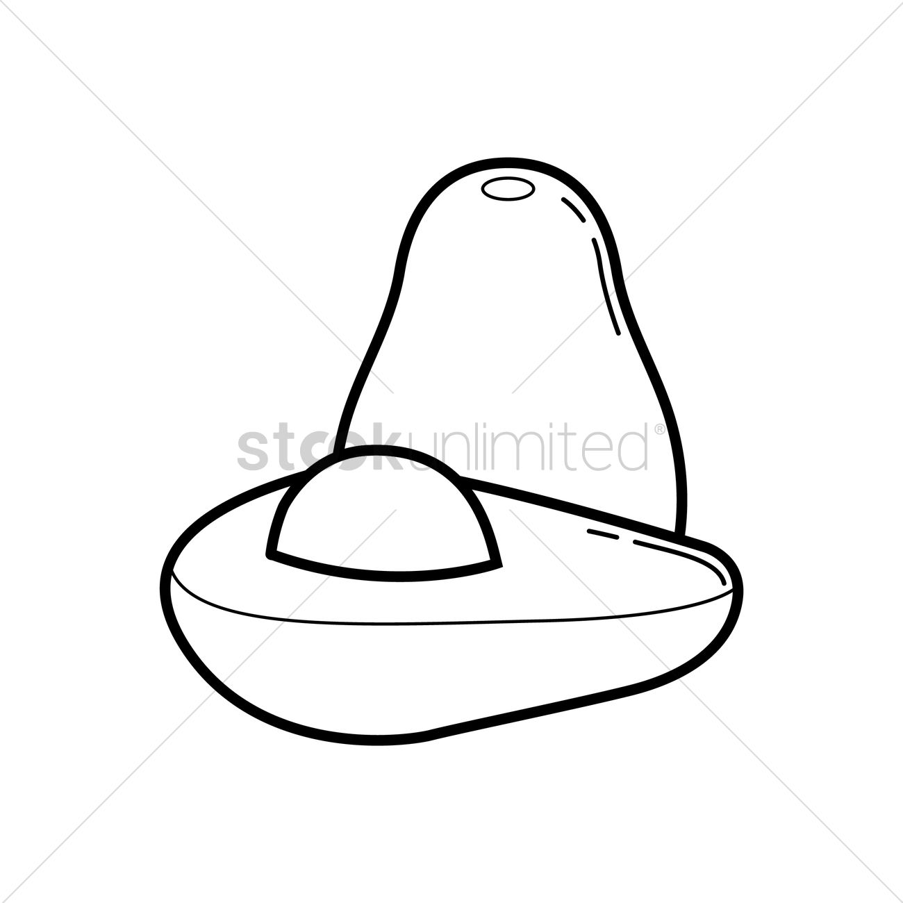 1300x1300 Avocado Vector Image