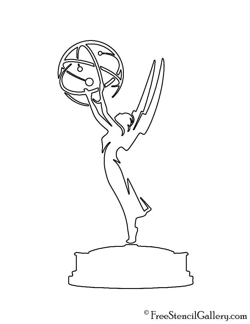 850x1100 Emmy Award Stencil Free Stencil Gallery