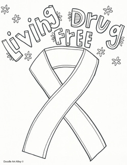 250x323 Red Ribbon Week Coloring Pages And Printables