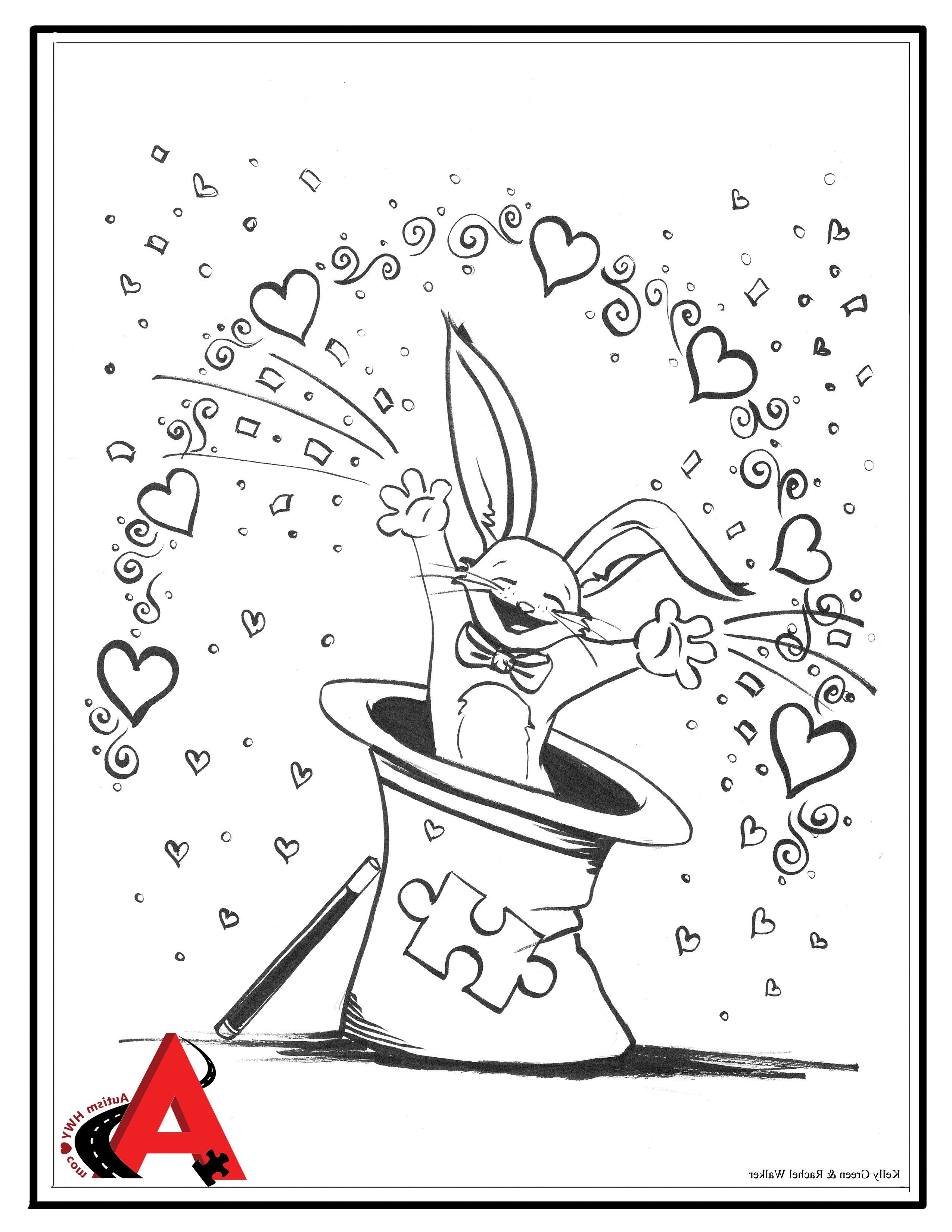 2550x3300 Autism Awareness Ribbon Coloring Pages Coloring Pages