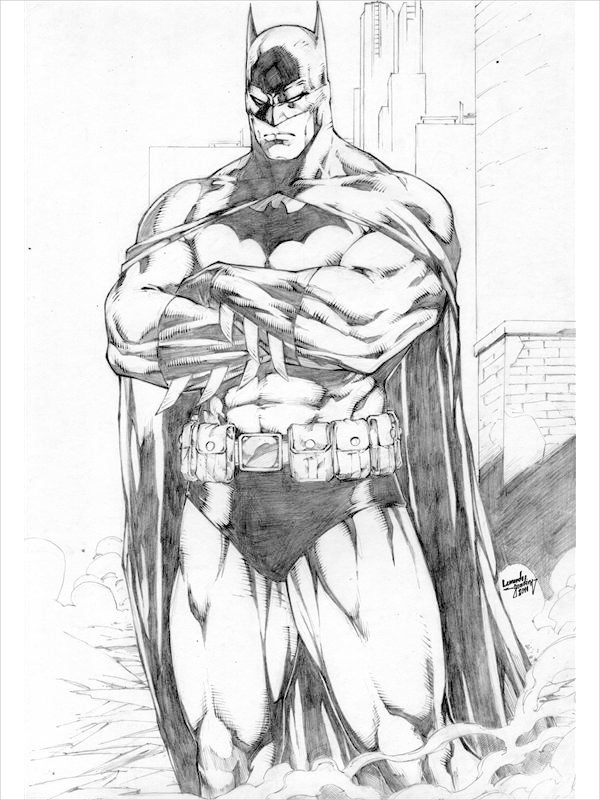 600x800 Batman Drawing
