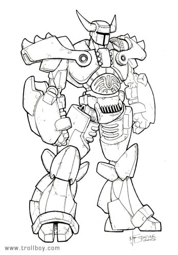 348x500 Robot Mech Guy By Trollboy