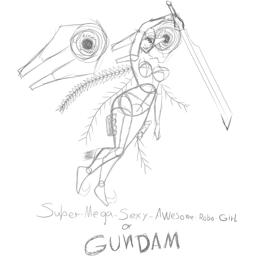 900x900 Super Awesome Mega Robot Girl By Clyrus