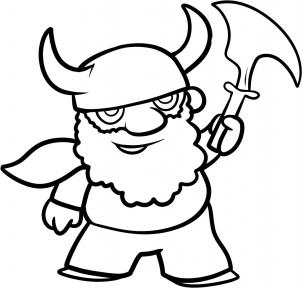 302x288 How To Draw How To Draw A Dwarf For Kids