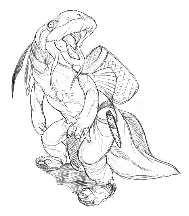 657x750 Axolotl Man By Thomastapir