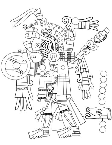 371x480 Aztec Art Coloring Page Free Printable Coloring Pages