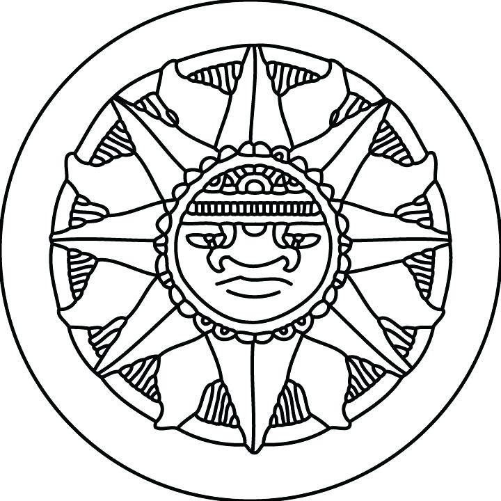 720x720 Best Of Aztec Coloring Pages Images Coloring Sheets Aztec Calendar