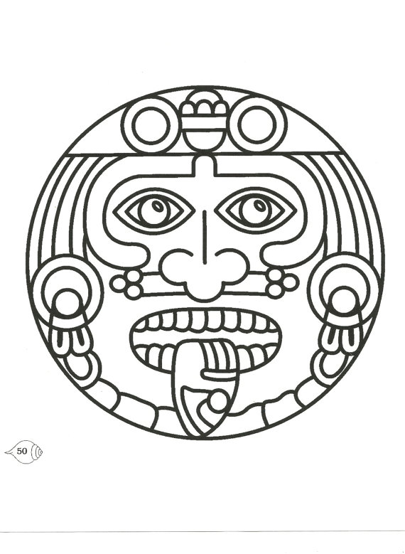 Aztec Calender Drawing