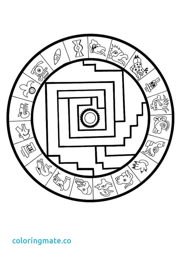 600x849 Aztec Coloring Pages Awesome Aztec Coloring Page Sheets Coloring