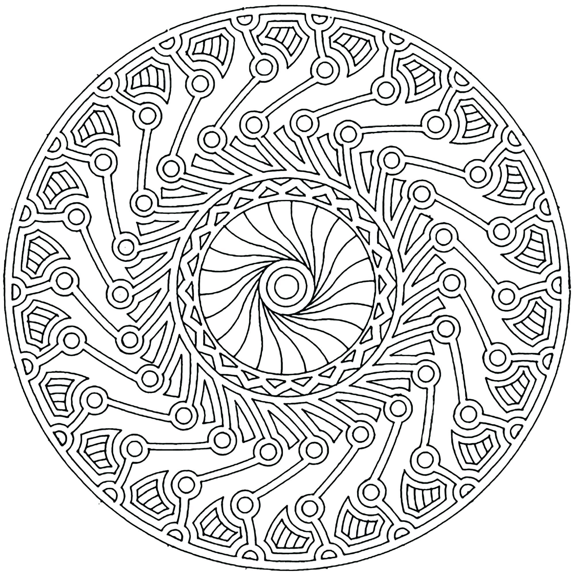1996x2000 Coloring Aztec Calendar Coloring Page