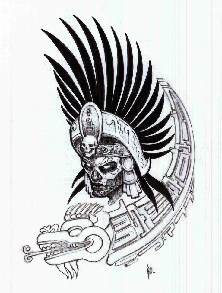736x970 Tribal Warrior Tattoos Tribal Aztec Warrior Tattoo Tattoocake