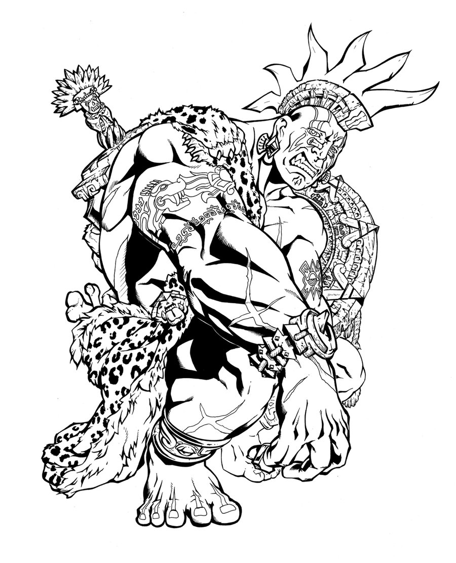 900x1111 Aztec Eagle Warrior Drawing