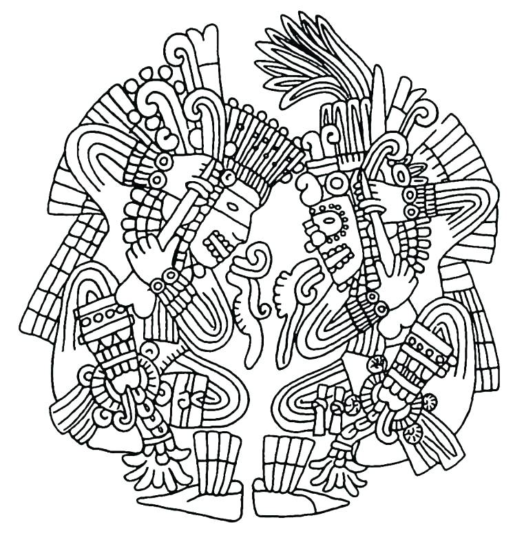 761x800 Best Of Aztec Coloring Pages Images God Of Death Coloring Pages