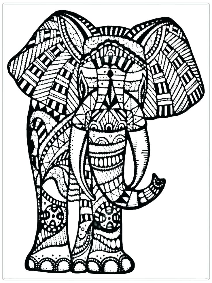 Aztec Elephant Drawing at GetDrawings | Free download