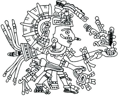 400x322 Aztec Coloring Pages