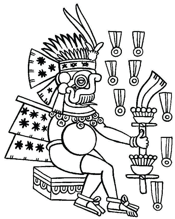 672x840 Aztec Coloring Pages Empire Coloring Page Coloring Pages Aztec