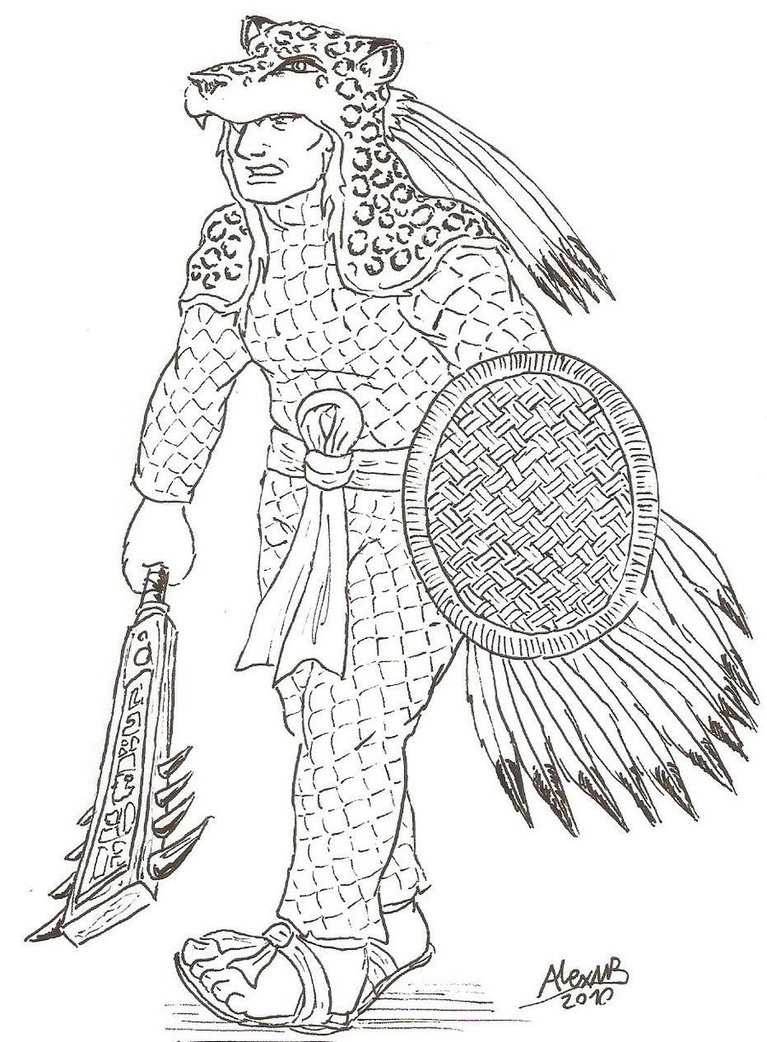 767x1042 Aztec Warrior By Shabazik