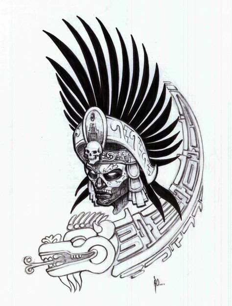 474x625 Rey Serpiente Art Tattoos Aztec Warrior, Tatoo