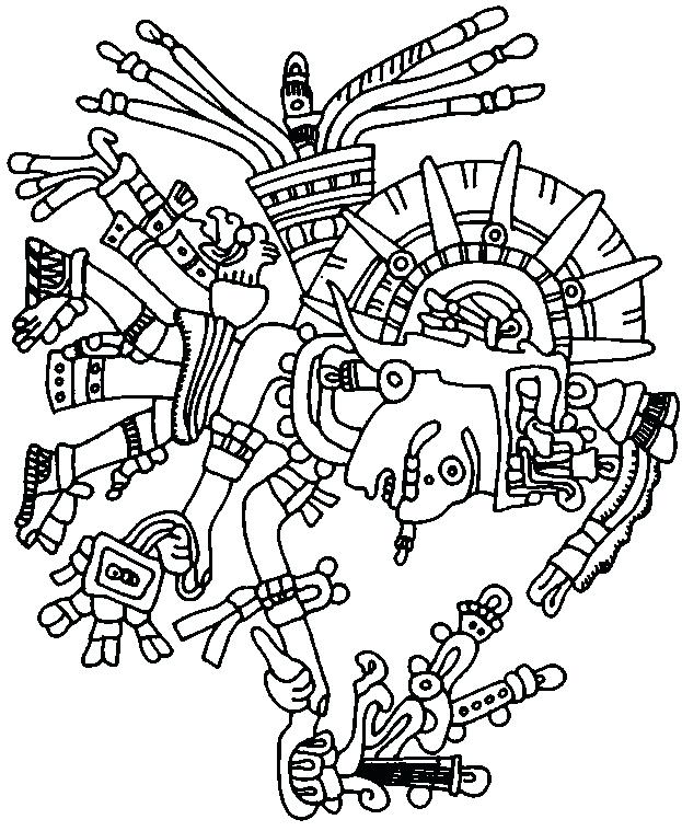 623x759 Cool Aztec Coloring Pages 61 In Free Coloring Book With Aztec