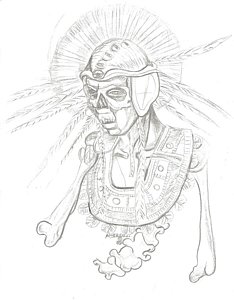234x300 Aztec Warrior Drawings Fine Art America