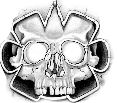 395x348 Aztec Skull Tattoo Design Tattoos Tattoo Designs