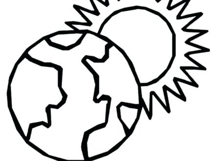 440x330 Sun Coloring Page Sun Coloring Pages And Earth Aztec Sun God