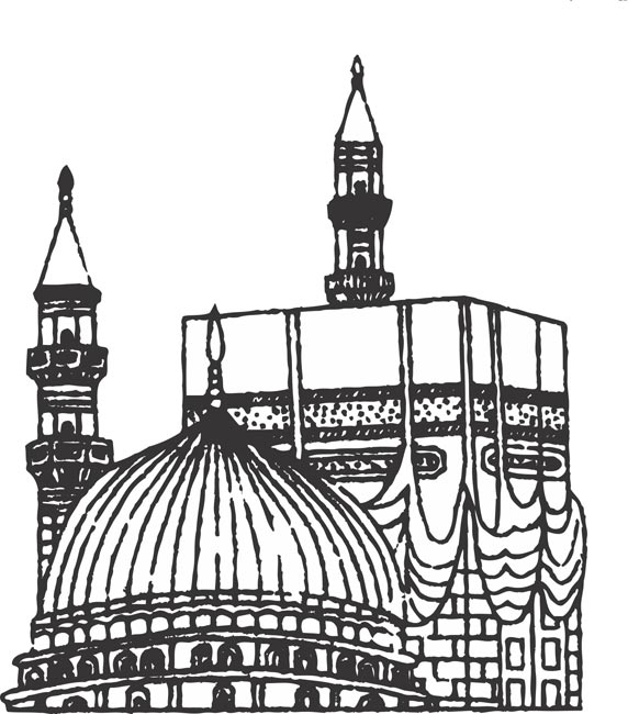 572x650 Temple Clipart Black And White