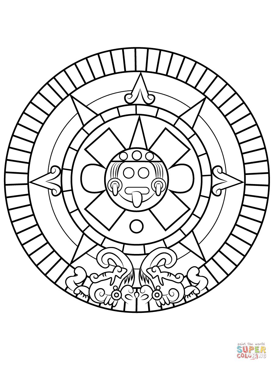894x1199 Aztec Coloring Pages To Download And Print For Free