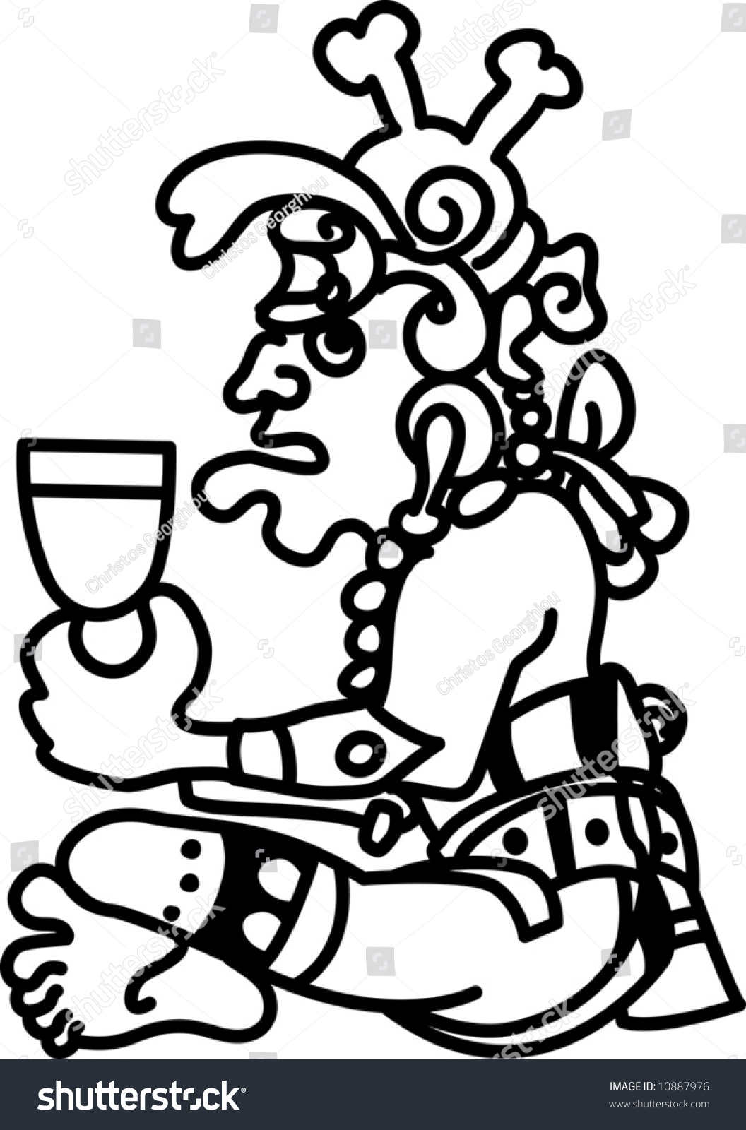 1056x1600 Mayan Clipart Aztec Person