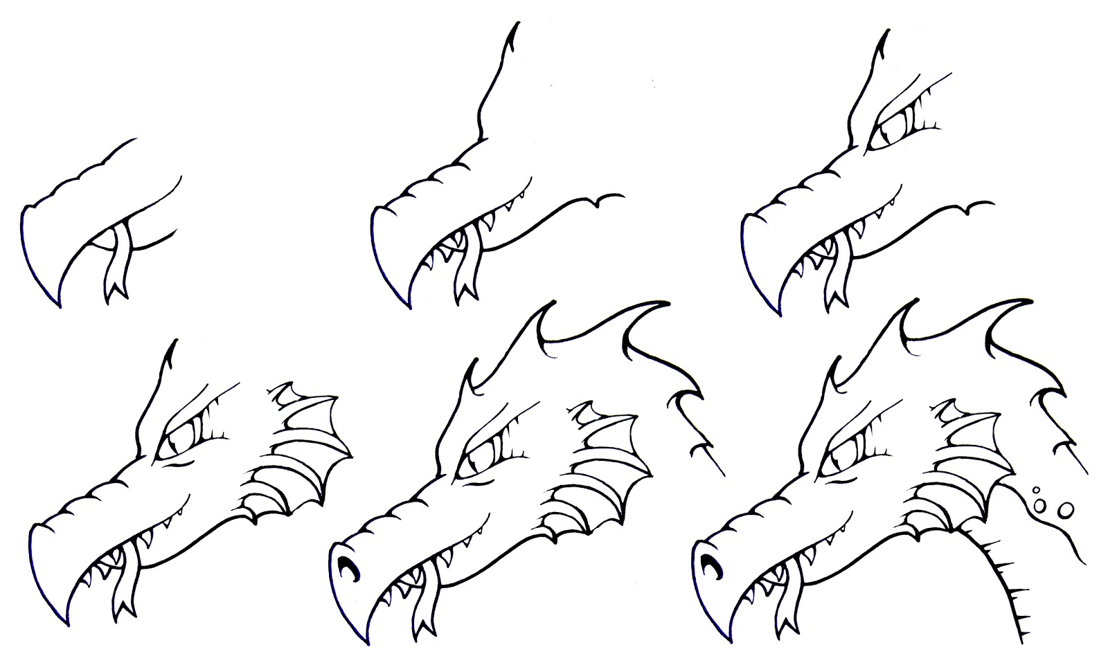 1600x948 How To Draw A Dragon Step By Step Daryl Hobson Artwork