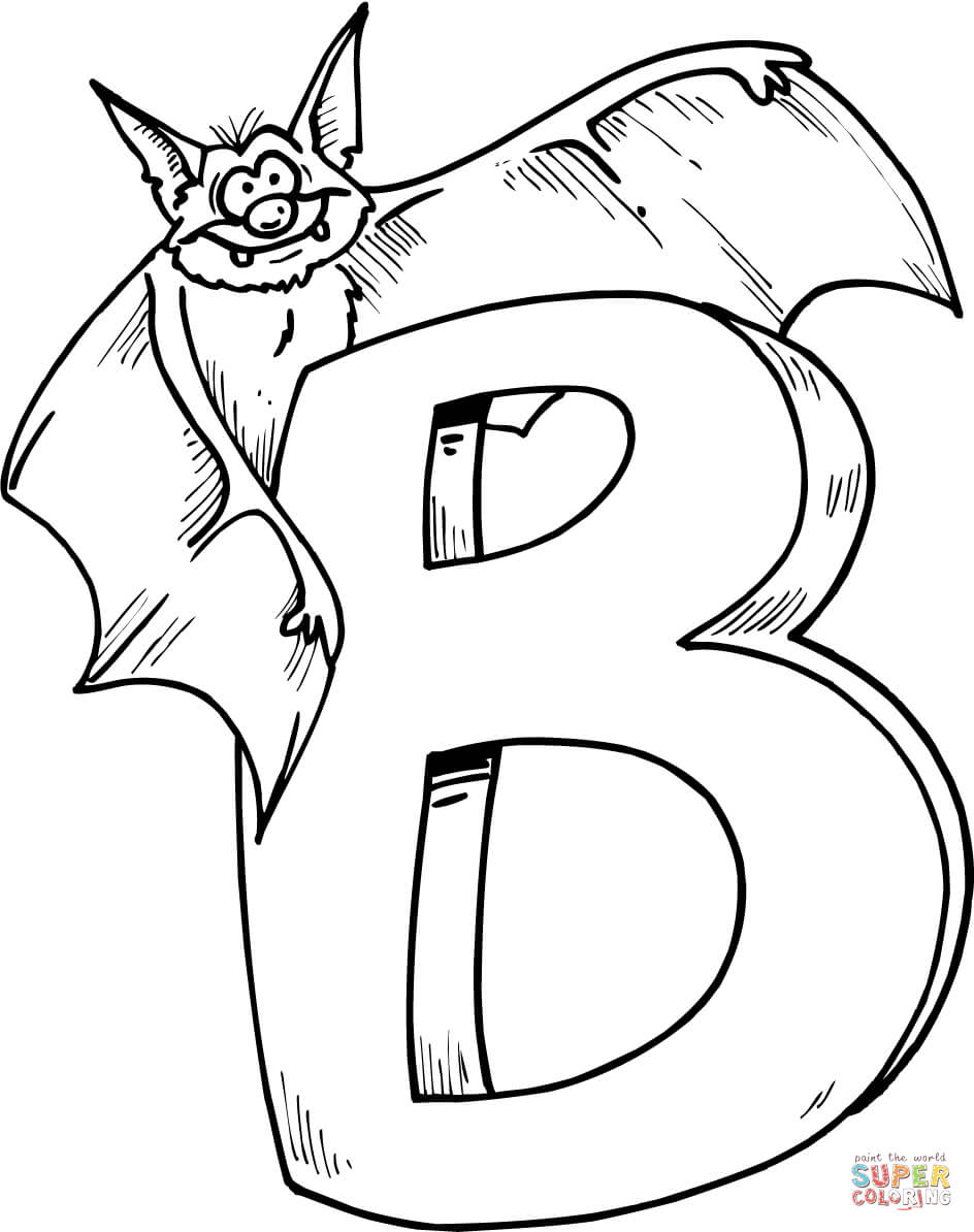 944x1194 Letter B Is For Bat Coloring Page Free Printable Coloring Pages
