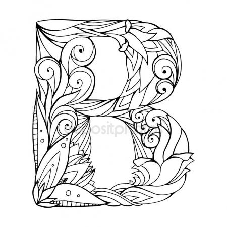 450x450 Coloring Adult Alphabet Stock Vectors, Royalty Free Coloring Adult