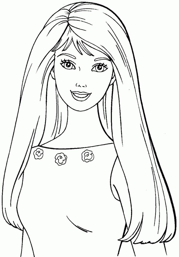 736x1056 9 Best Barbie Para Colorear Images On Searching