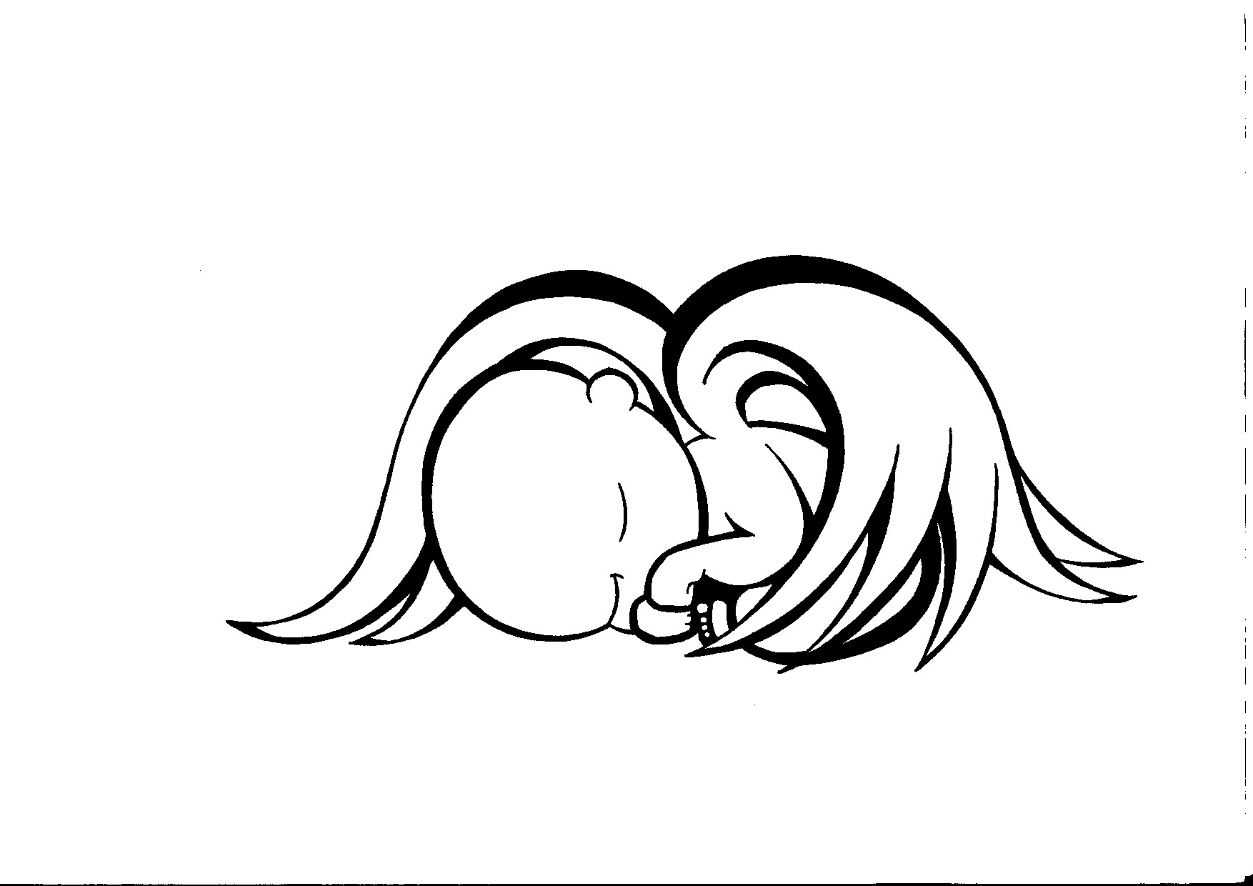 1754x1240 Baby Angel Drawings Drawn Toon Angel Baby
