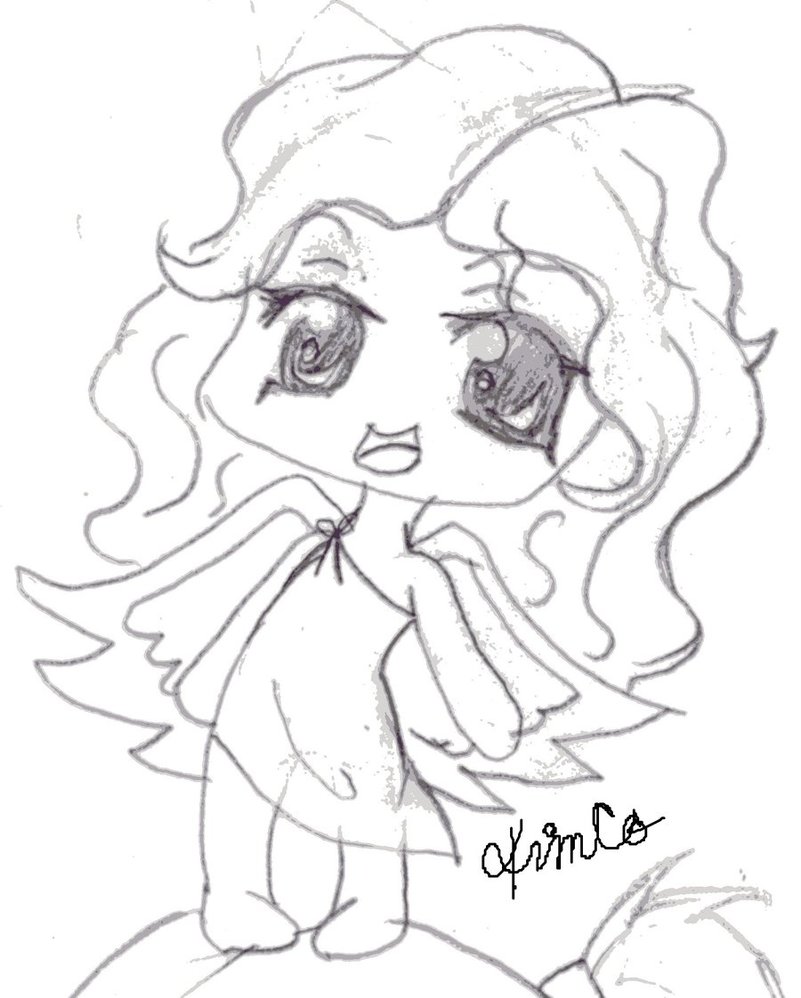 801x998 Chibi Baby Angel Sketch By Trixy546