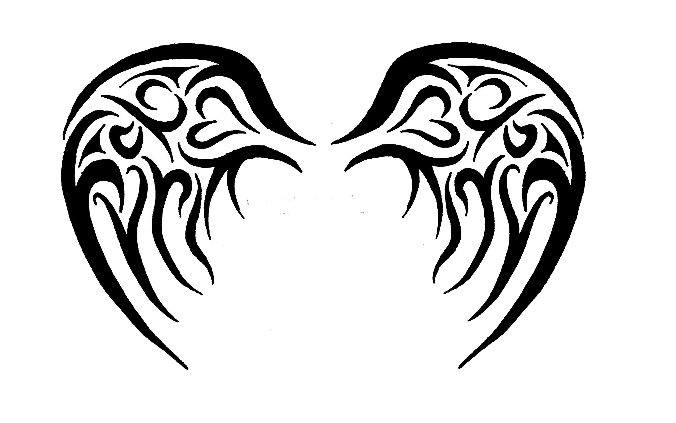 2366x1479 Baby Angel Tribal Wings By Jaytori129
