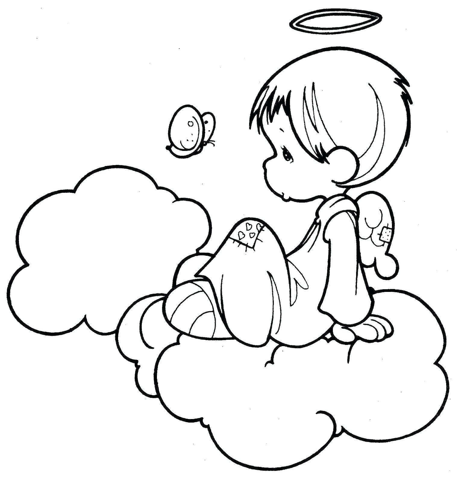 1517x1600 Coloring Baby Angel Coloring Pages Sheets. Baby Angel Coloring Pages