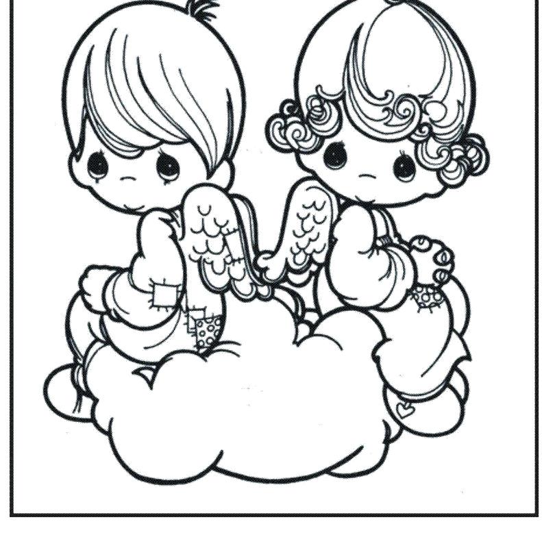 791x800 Angel Coloring Pages Printable Baby Angel Coloring Pages