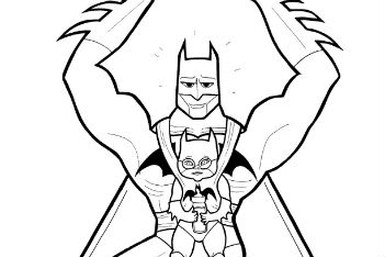 351x234 Colouring Book Shows Superheroes' Softer Side