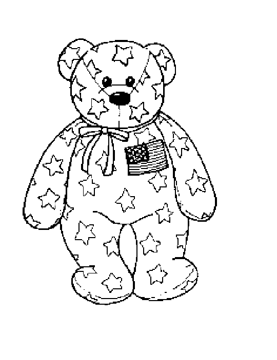 540x703 Coloring Amp Activity Pages Patriotic Beanie Baby Bear Coloring Page